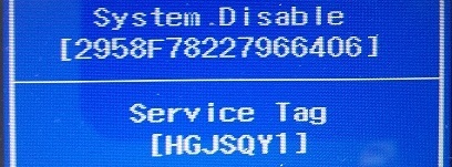 dell system disable bios password recovey