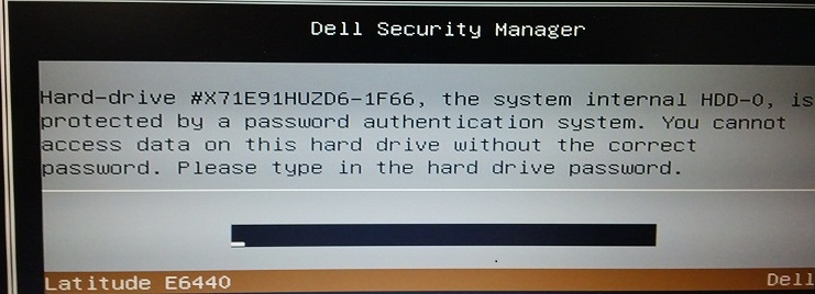 Dell 1F66 HDD Password